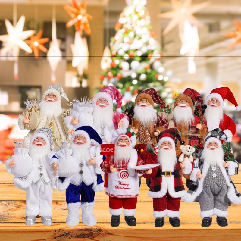 クリスマスサンタの置物.人形アクセサリー.男の子女の子の多機能かわいい装飾オーナメント.テーブル.寝室.キャビネットの装飾用