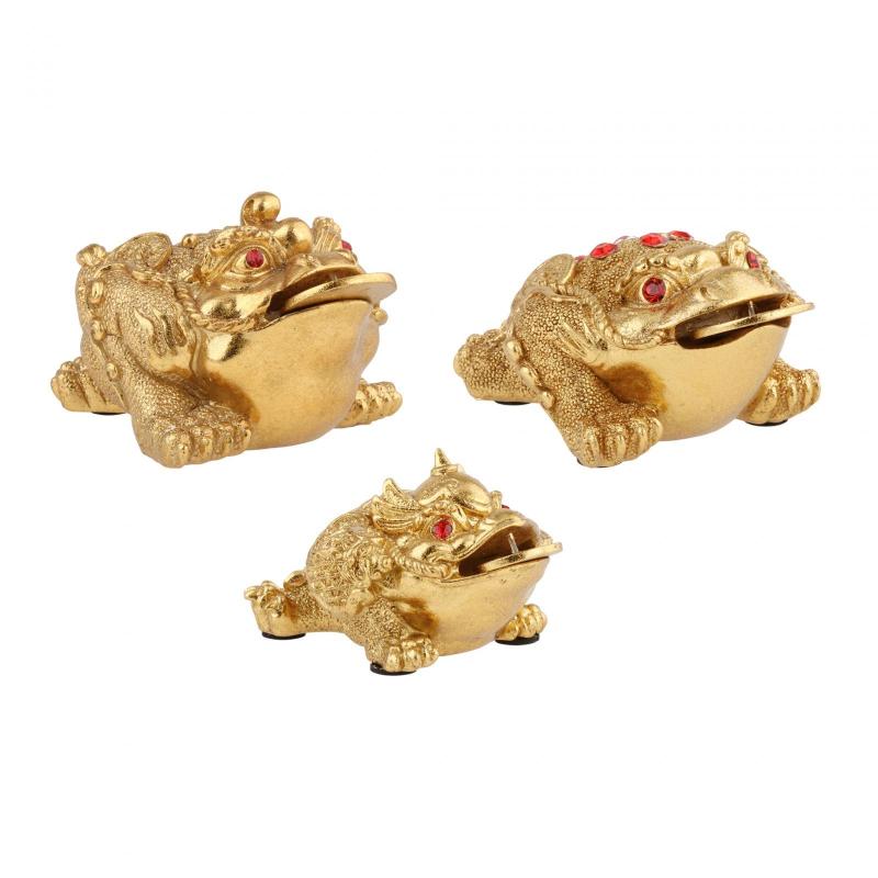 風水ヒキガエル置物デスクトップ装飾樹脂車のダッシュボードの装飾ヒキガエル像暖炉棚玄関キャビネットデスクギフト用