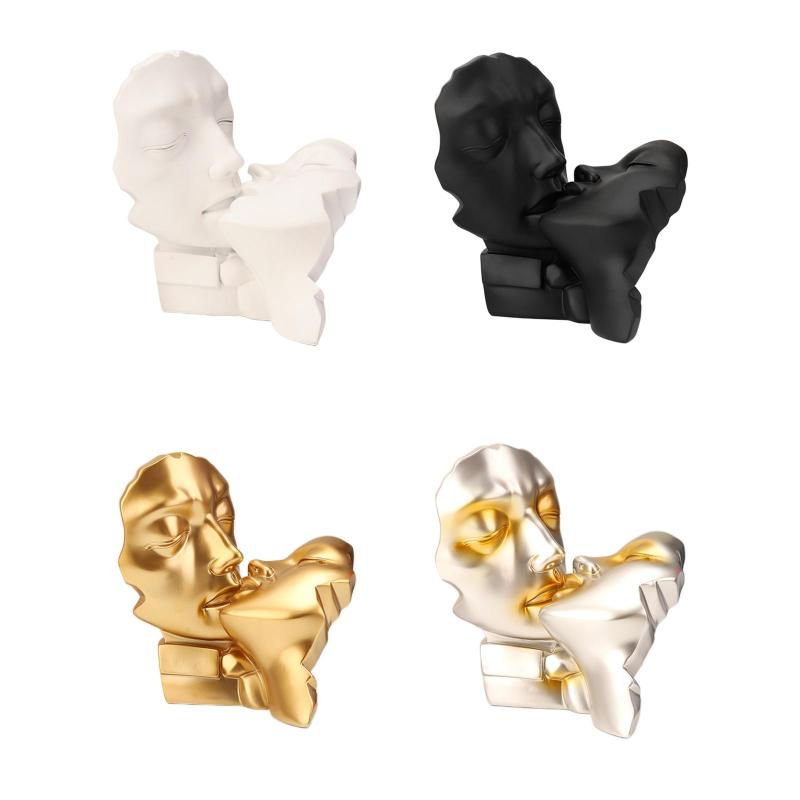 レ彫刻愛好家抽象像の置物カップルアートサリーホーム