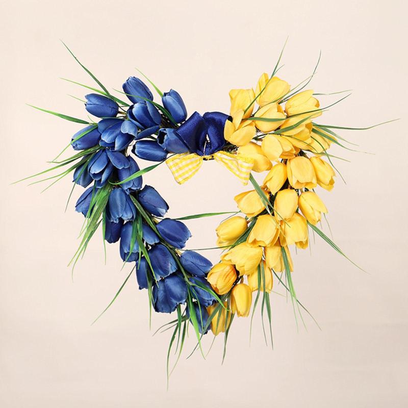 春のリースのパーティー用品 ウェディング用壁飾り リビングルーム用人工ガーランド