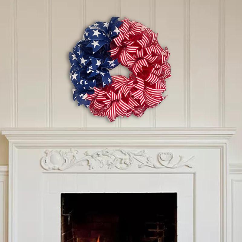 フロント ドア ガーランド 愛国心 独立記念日 ガーランド