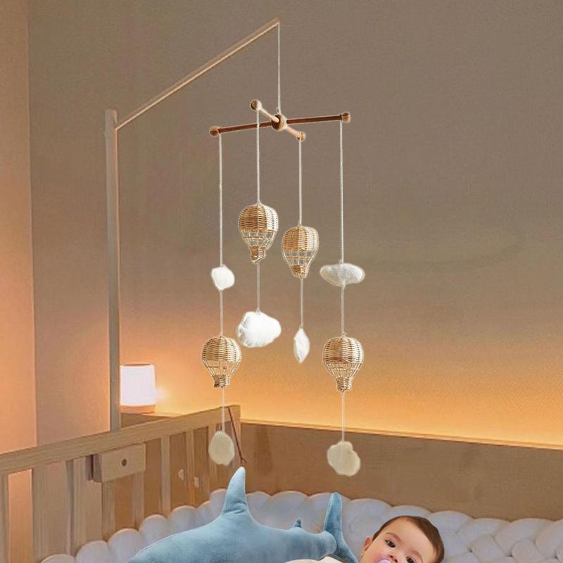 ベビーベッド用モビール 0-6ヶ月の乳児用 家庭用装飾 子供部屋用