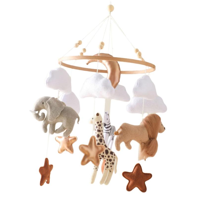 保育園ベビーベッドモバイル吊りベッドベルおもちゃ新生児ガラガラモバイル子供用