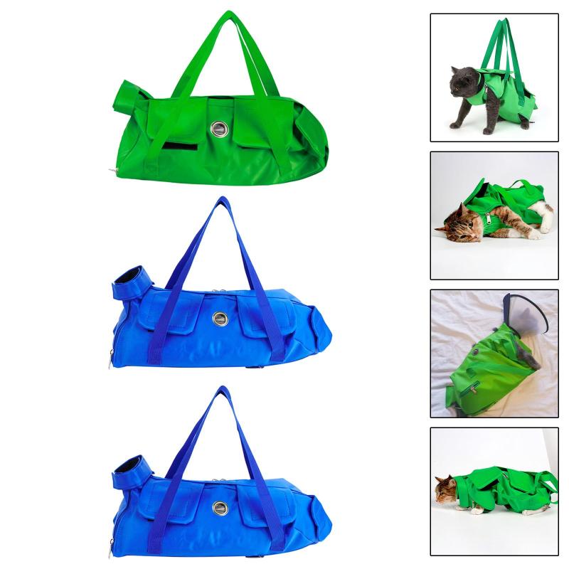 猫のグルーミングバッグ かばん 快適な猫キャリーバッグ 猫拘束バッグ お風呂の爪ケアに