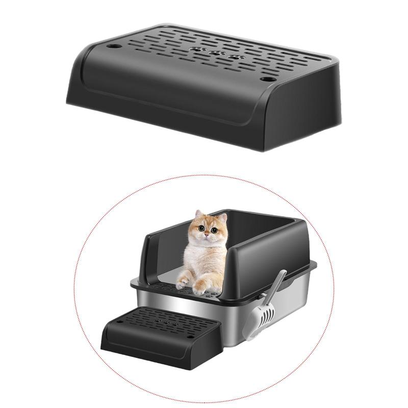 猫用フットボード トイレケース ペット用トイレフットボード フィルター機能付き 寝室用ポータブル猫用..