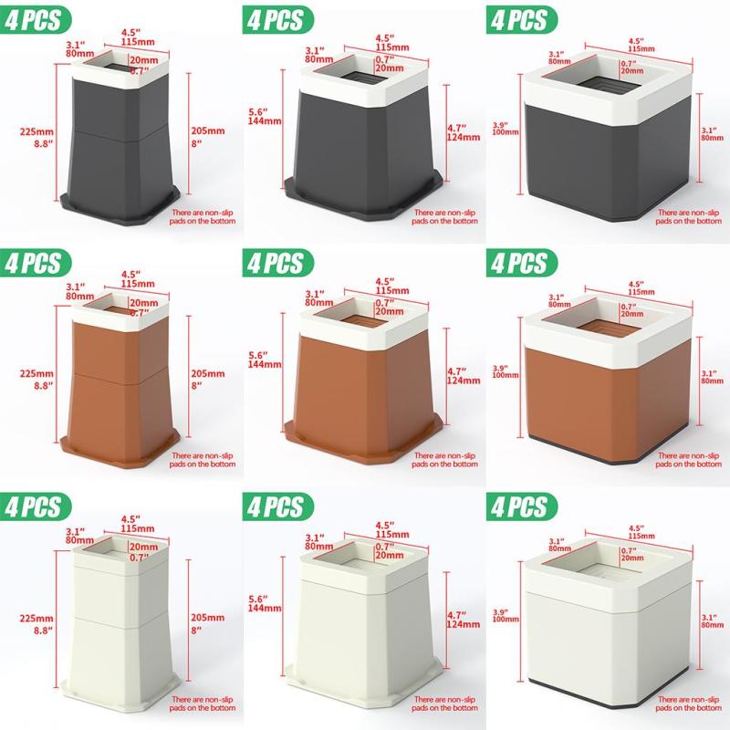 家具ライザーチェアレッグリフト静かな滑り止め衝撃吸収寝具アクセサリーソファテーブル用