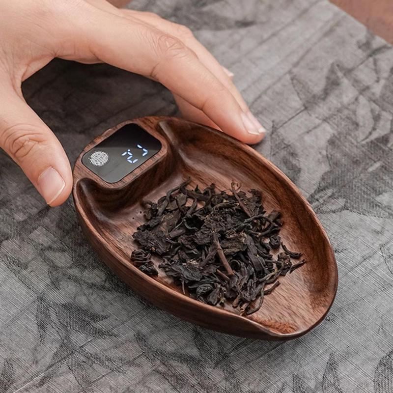 電子ティースケール 精度 0.1G 木製ティースケール ベーキング アウトドア ホーム用