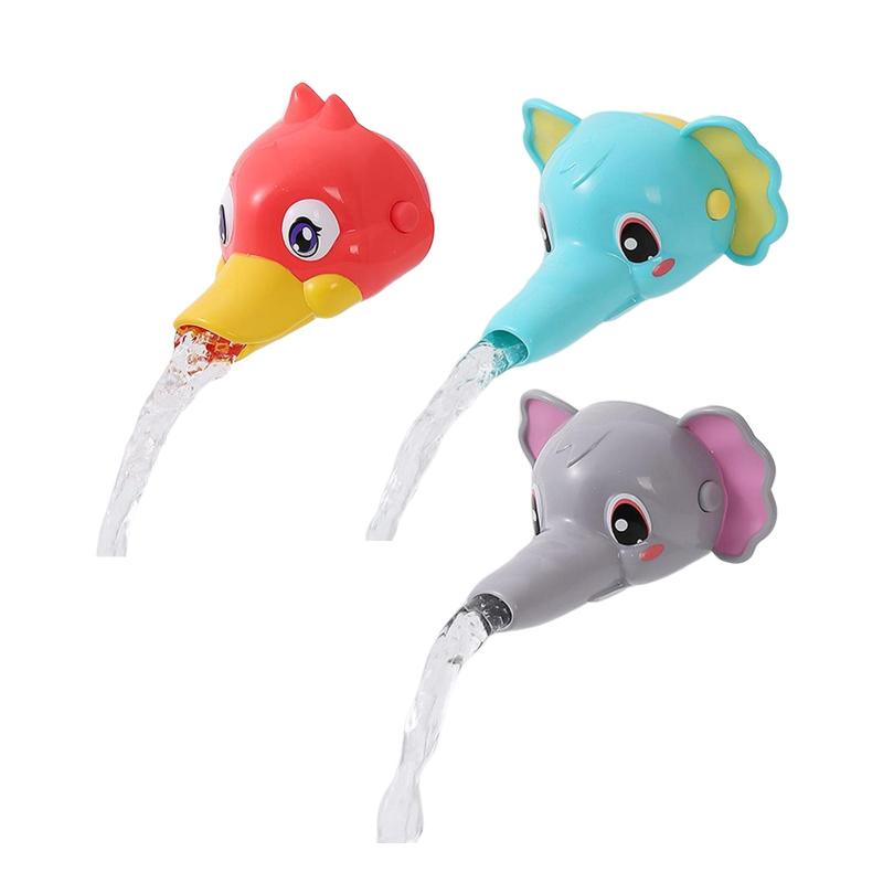 子供のための動物の形をした子供用蛇口エクステンダーアンチスプバス注ぎ口カバー