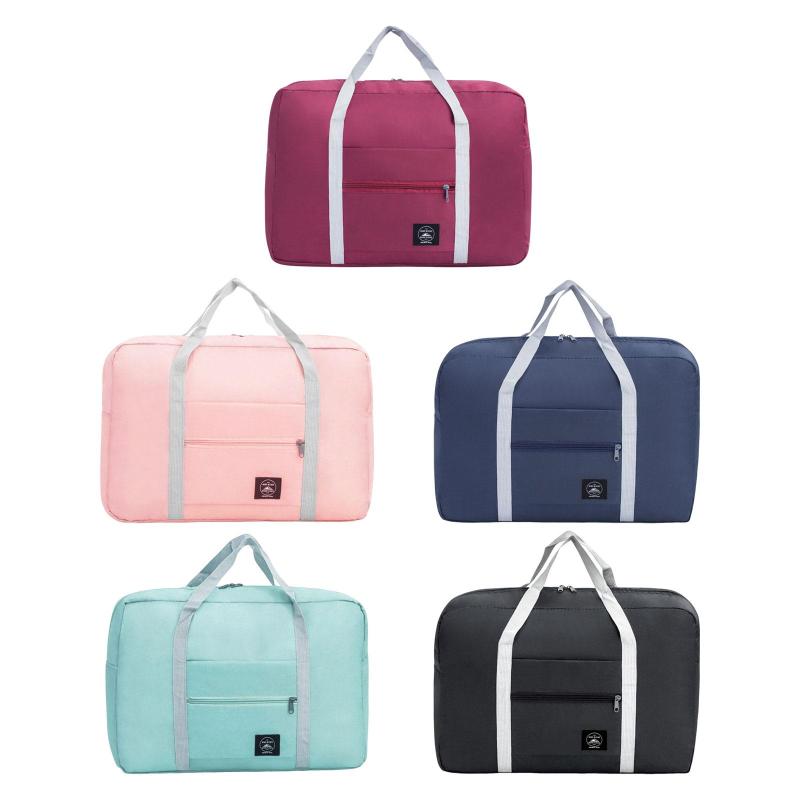 折りたたみ式トラベルダッフルバッグ キャリーオンバッグ 多機能 省スペース オックスフォード布 軽量 防水 トート 荷物収納 ジム スポーツ用