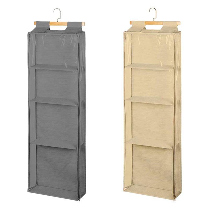 ドアの上に掛けられる財布オーガナイザー クローゼットオーガナイザー 再利用可能 透明ビュー 財布ホルダー ハンドバッグオーガナイザー クローゼットドア用