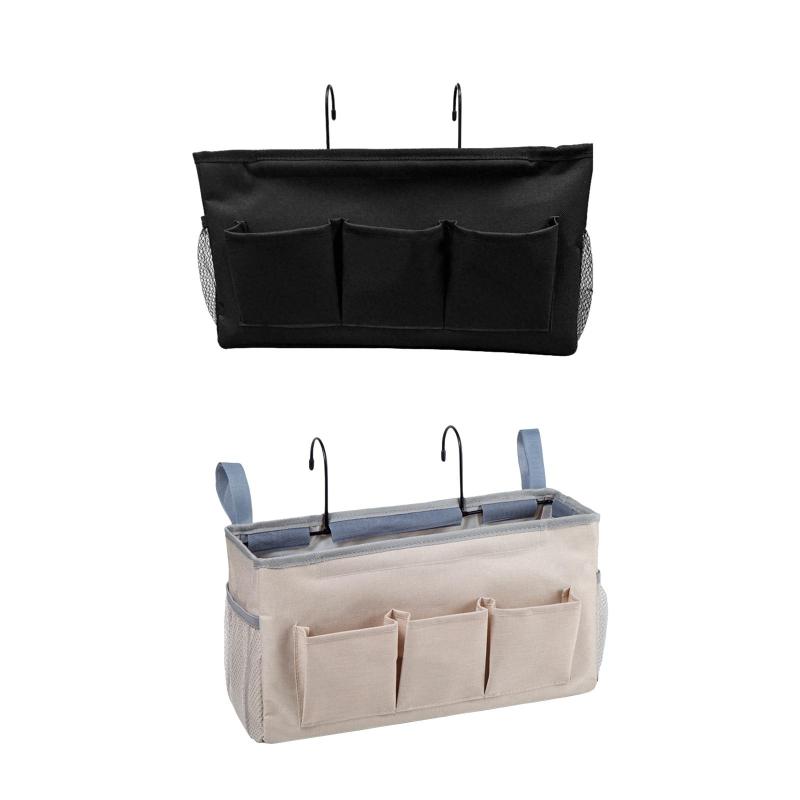 ベッドサイドポーチ 収納バッグ 寮の部屋 ベッドサイドオーガナイザー リモコンケーブルパッド メガネ..