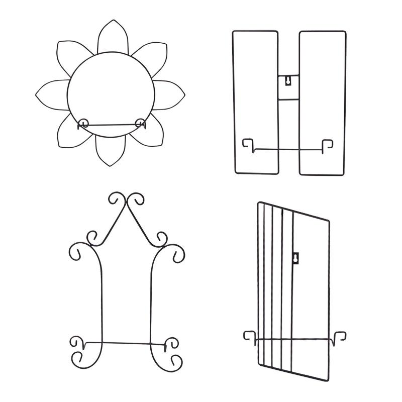 ブックプレートを表示するための鉄製ディスイーゼルメタルスタンド