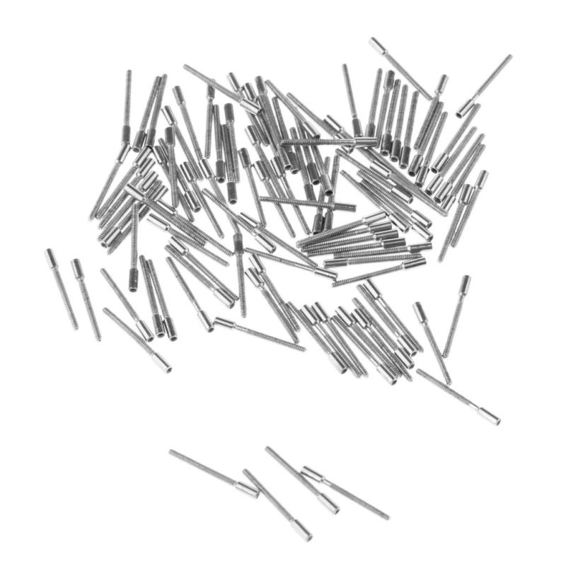 100個入り バルク腕時計 懐中時計 ステム巻き上げ延長バー 8mm 修理