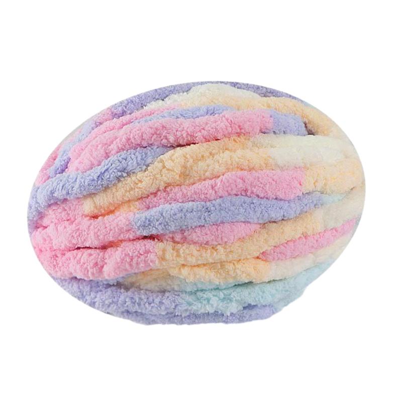 厚い分厚い糸ポリエステル糸ニットブランケット織り敷物カラフルな作り