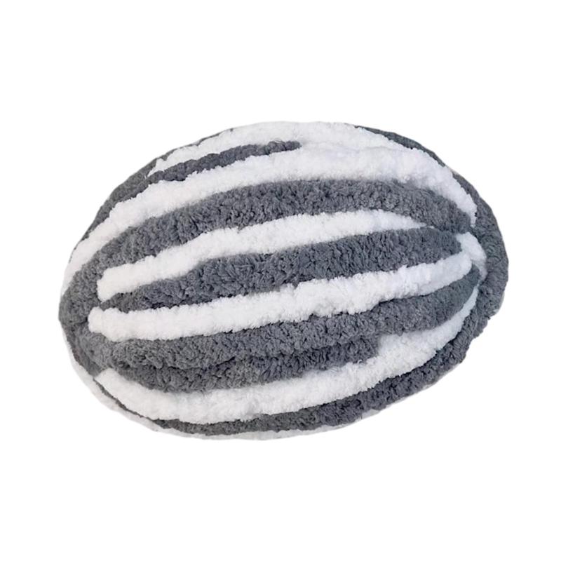 厚い分厚い糸ポリエステル糸ニットブランケット織り敷物作りグレーホワイト