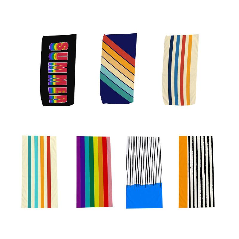 ビーチタオル スイミングタオル ポータブル 大型 快適 水泳タオル バス ビーチタオル 子供用 バスルー..