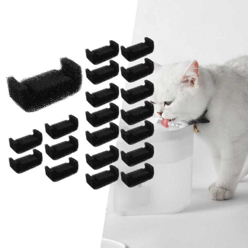 20x 猫用ウォーターファウンテンフィルター ディスペンサー ペットウォーターファウンテンの交換用