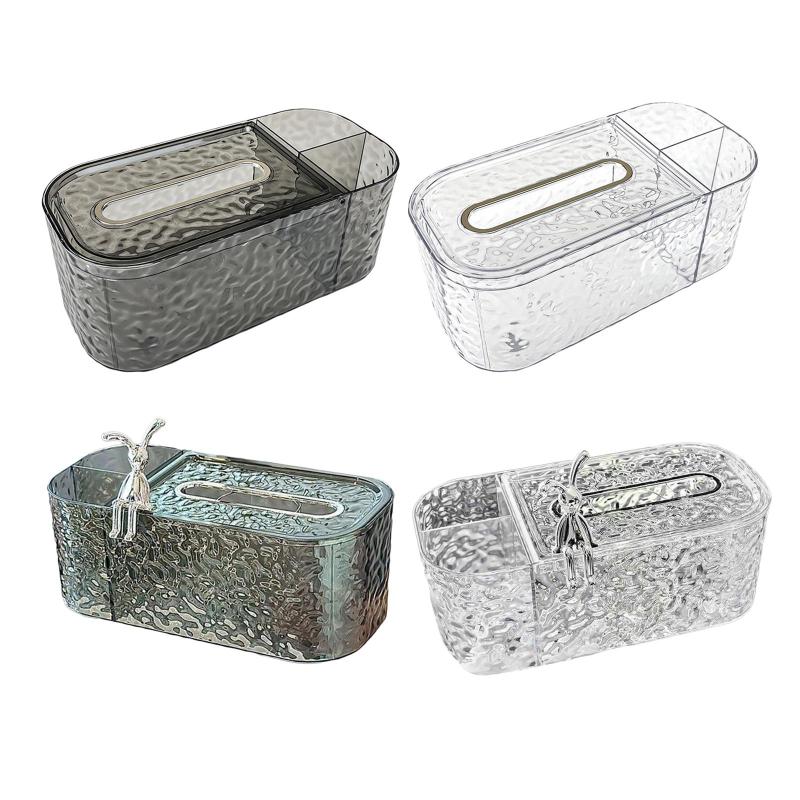 ティッシュボックス多機能スプリングサポートティッシュペーパーホルダーレストランオフィスデスクトッ..