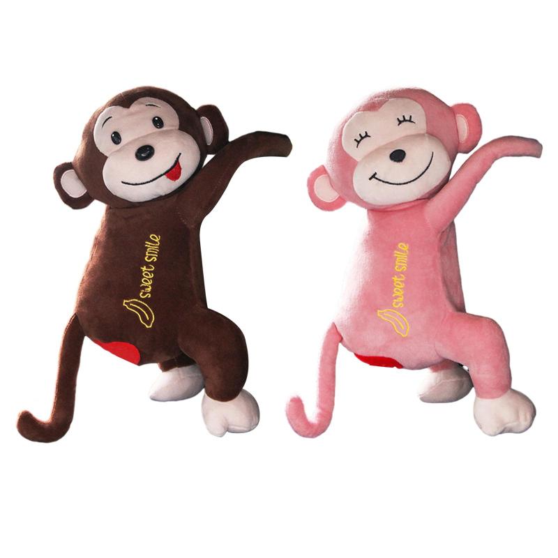 かわいい車のティッシュホルダーカーアクセサリーユニバーサル簡単なインストール紙箱車のぬいぐるみ動..