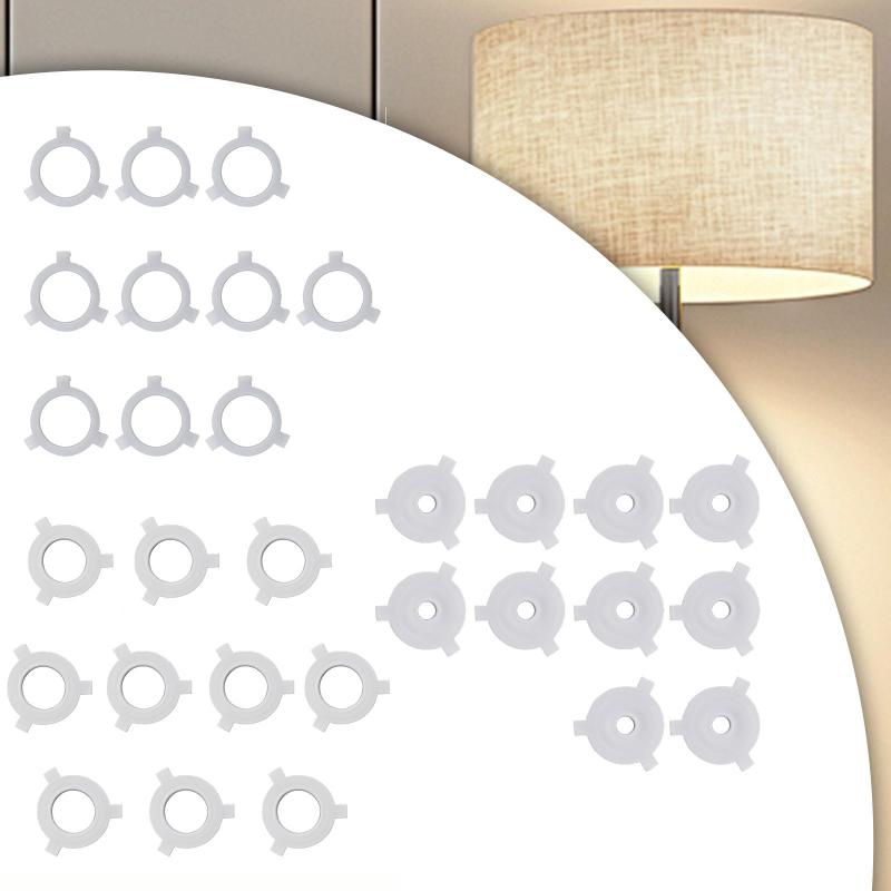 10個のランプシェードリデューサーリング.アダプターリング.ランプリング.軽量ランプアクセサリー.頑丈..