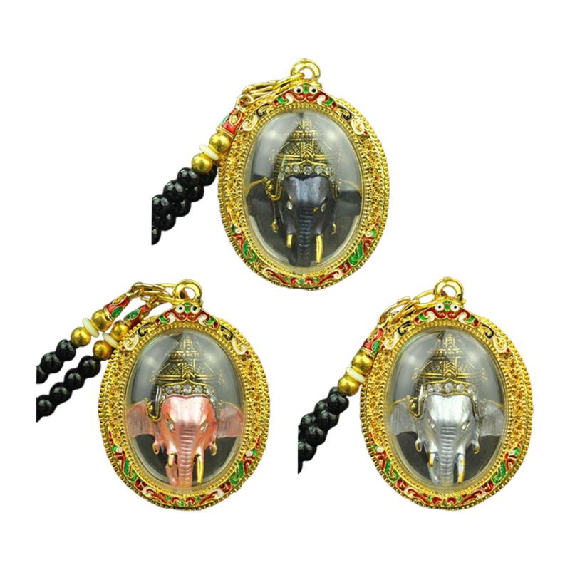 タイ仏陀のお守りペンダントチャームジュエリー男性女性装飾ヒンドゥー教誕生日ギフトタイ象神ジュエリ..