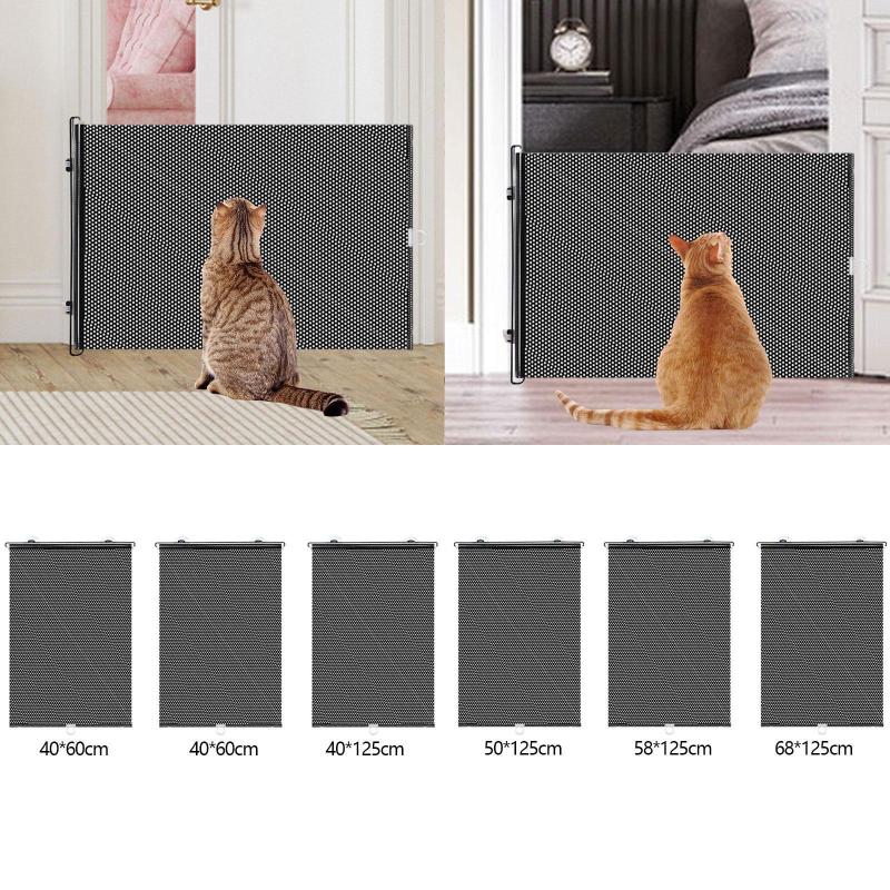 格納式の犬のゲートあなたの赤ちゃんの犬の猫がデッキの階段のために調整可能なセキュリティワイドエク..