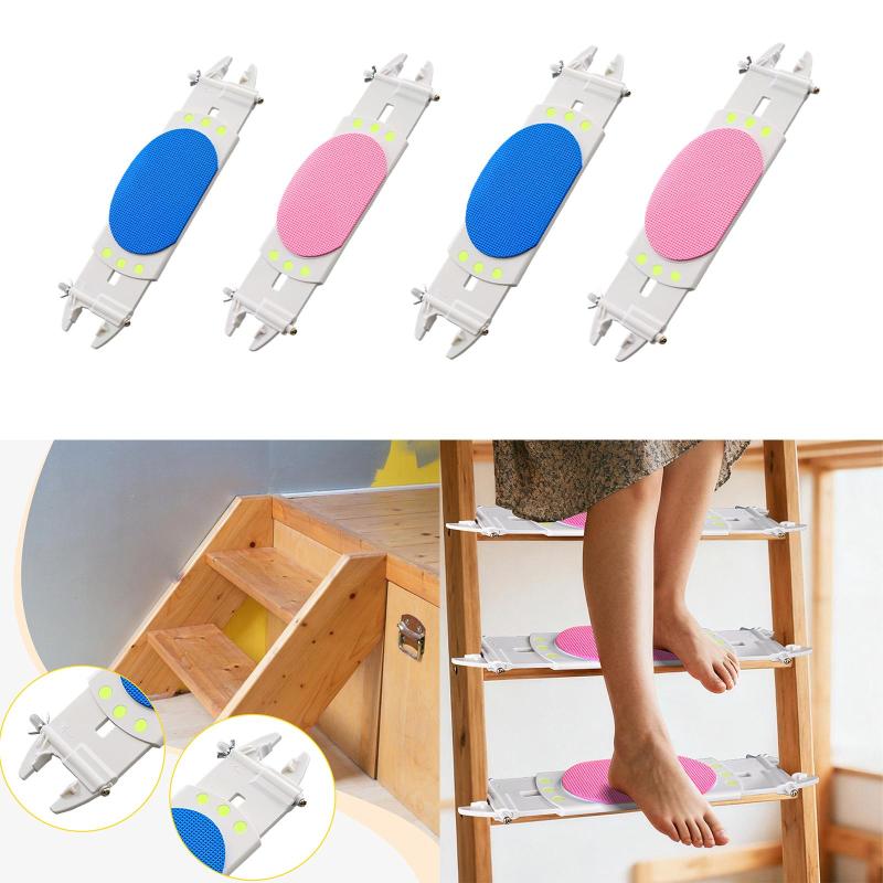 二段ベッド用ラダーパッド ラダーステップカバー 取り付け簡単 光るドットのアクセサリー 快適 実用的 ..