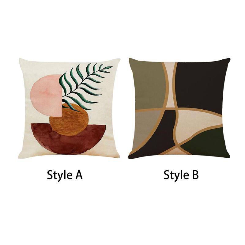 ソフト スロー ピロー ケース アートワーク テクスチャ クッション ジオメトリ スタイル カー ソファ用