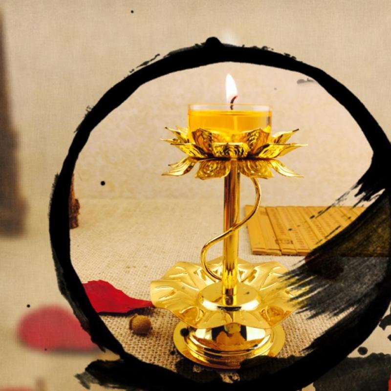 ギーランプホルダー キャンドルホルダー 祭壇用品 バターランプホルダー テーブルセンターピース用 , ゴールド
