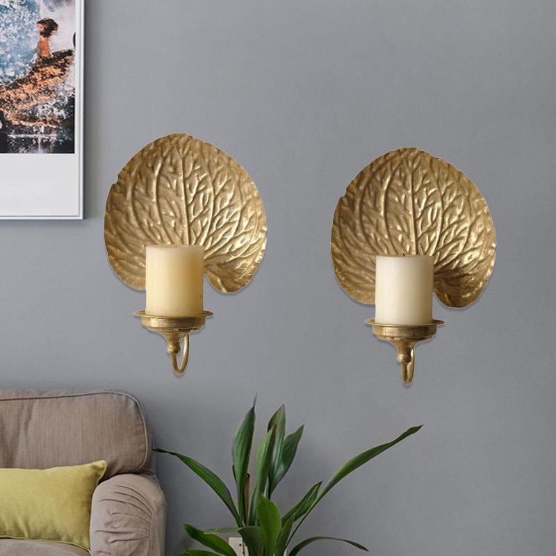 大型壁掛けキャンドルホルダー 2個セット(ホームデコレーション用)