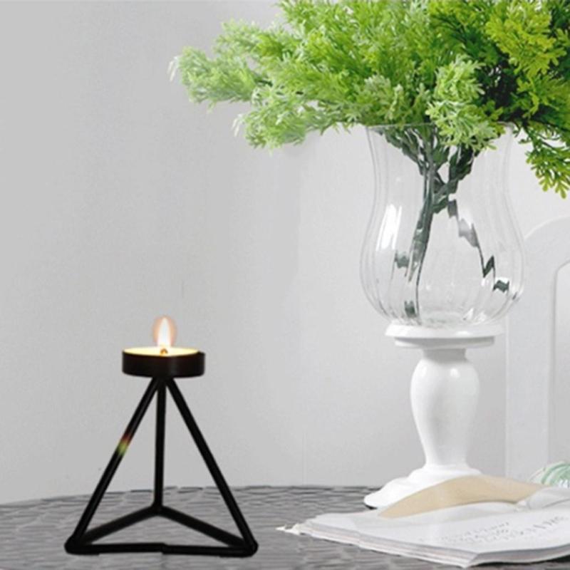 キャンドルスタンド 燭台 キャンドル立て 雰囲気作り 北欧風 幾何学的 全2サイズ(3)