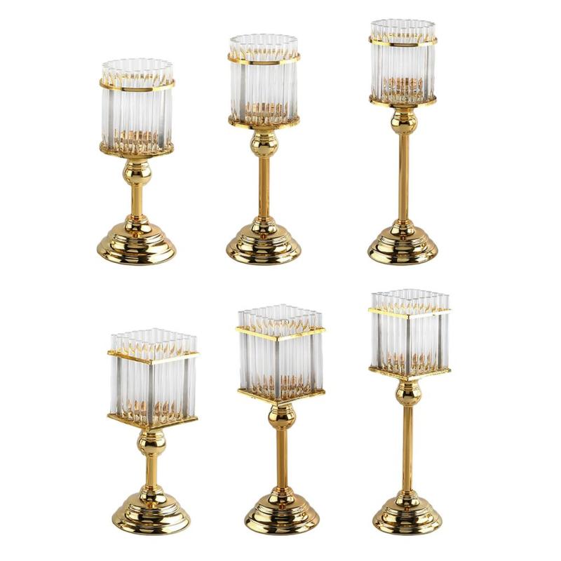 モダンなホルダー.家の装飾のための金属ティーライト燭台.結婚式のパーティーテーブルのセンターピース.新築祝いのギフト