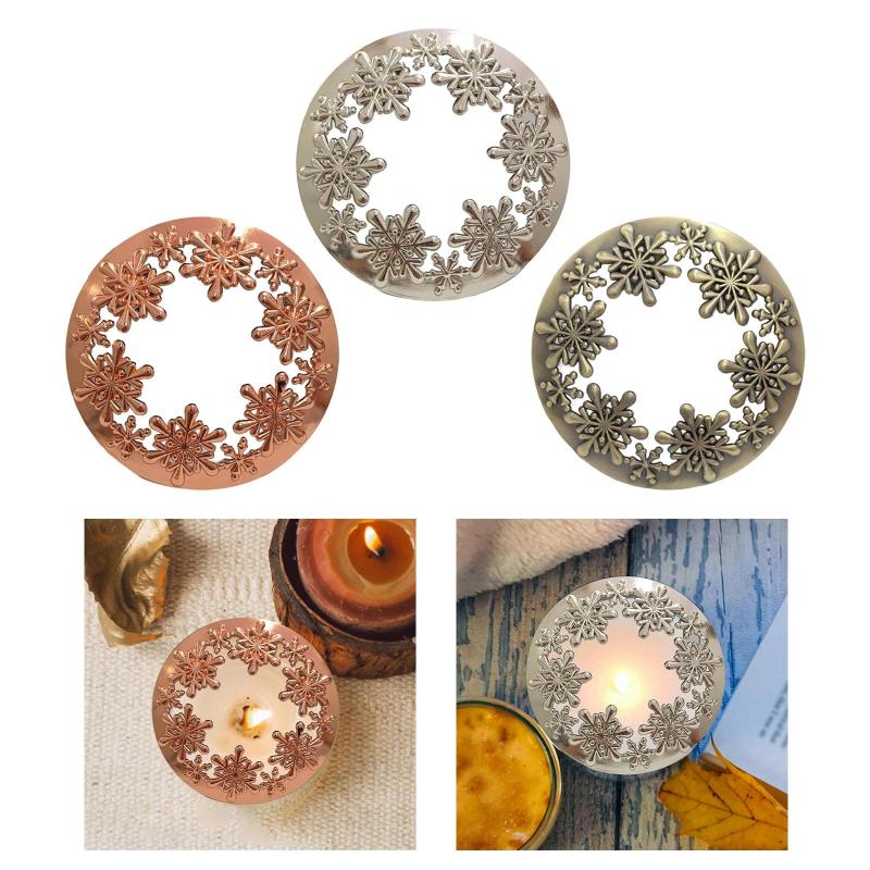 キャンドルトッパー.均等に燃える クリエイティブな亜鉛合金の香りの分布 安定した燃焼ジャー キャンドルシェード ウェディンー レストラン ベッドルーム用