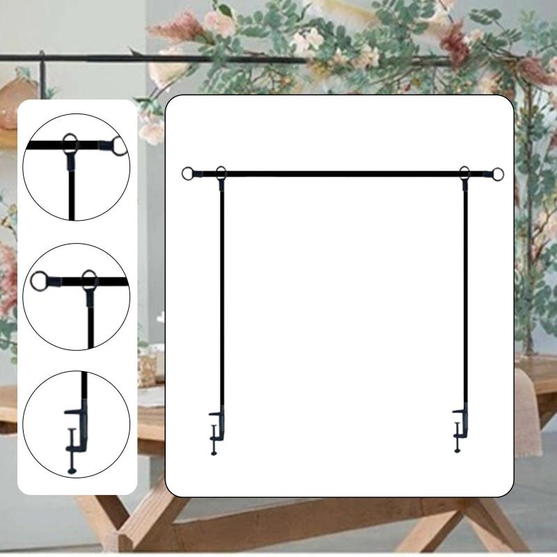 テーブル上の結婚式用ロッドスタンドテーブルトップアーチフレーム背景スタンド丈夫なバルーンフラワー..