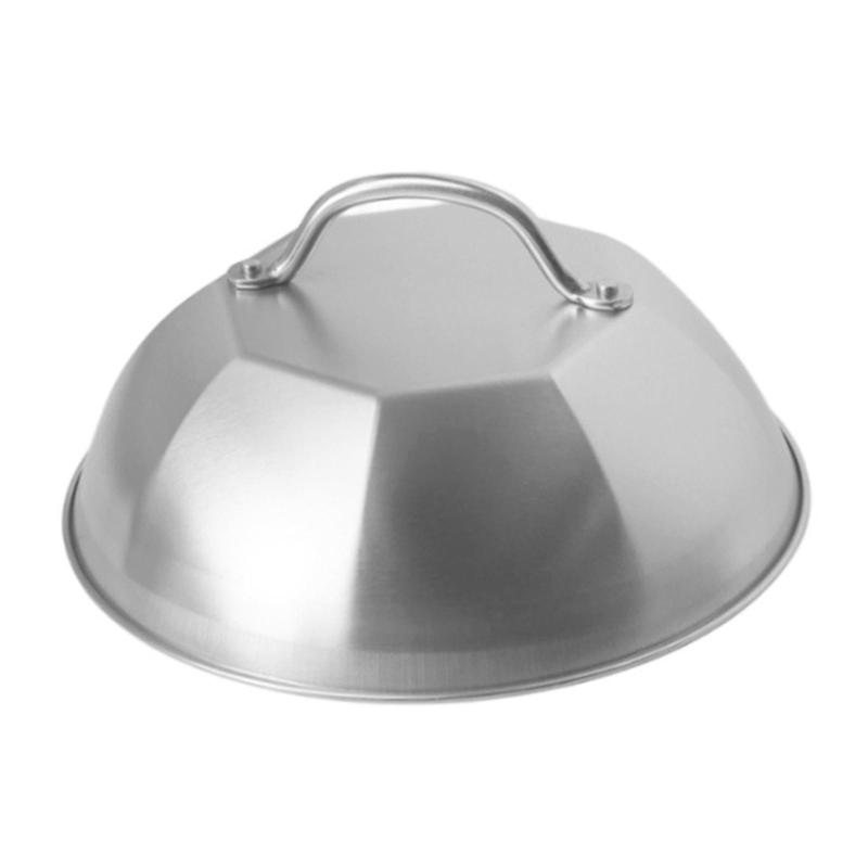 9インチ バーベキューグリルパンカバー ステンレススチール 多用途 溶けるチーズドーム