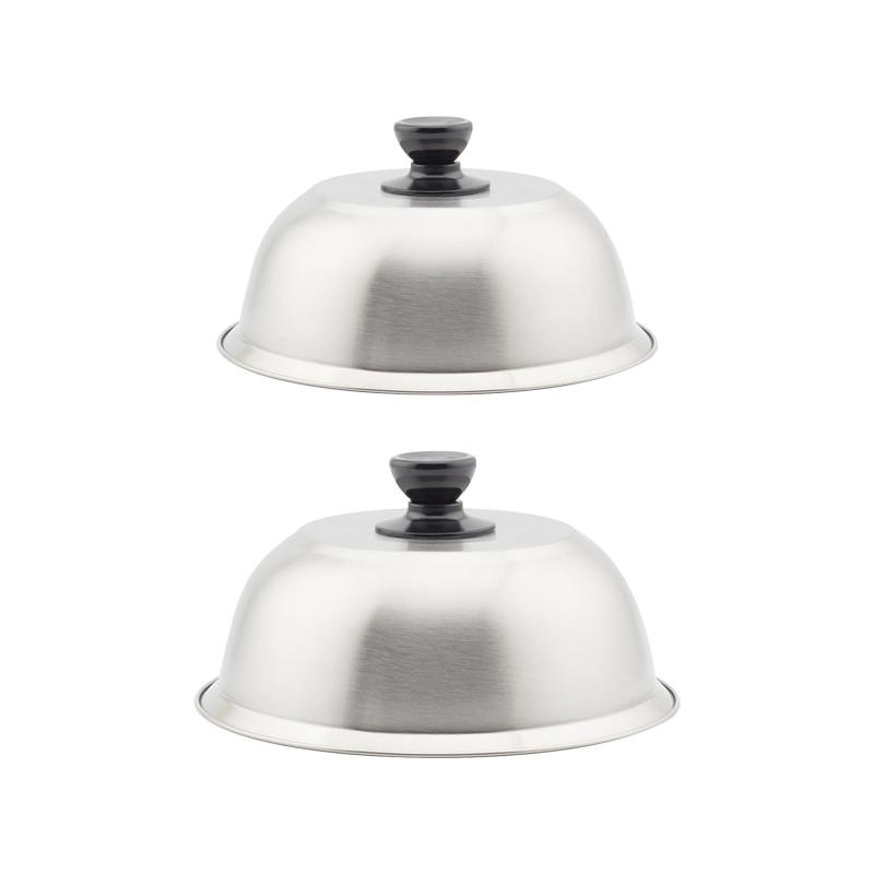 グリルドームカバーラウンドポット蓋カバー.グリルグリルアクセサリー.ステンレススチール焼き付け蒸し..