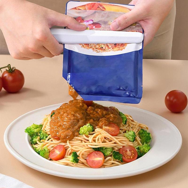 食品バッグスクイーザー ポータブルチューブバッグポーチスクイーザー ファーストフードショップホーム用