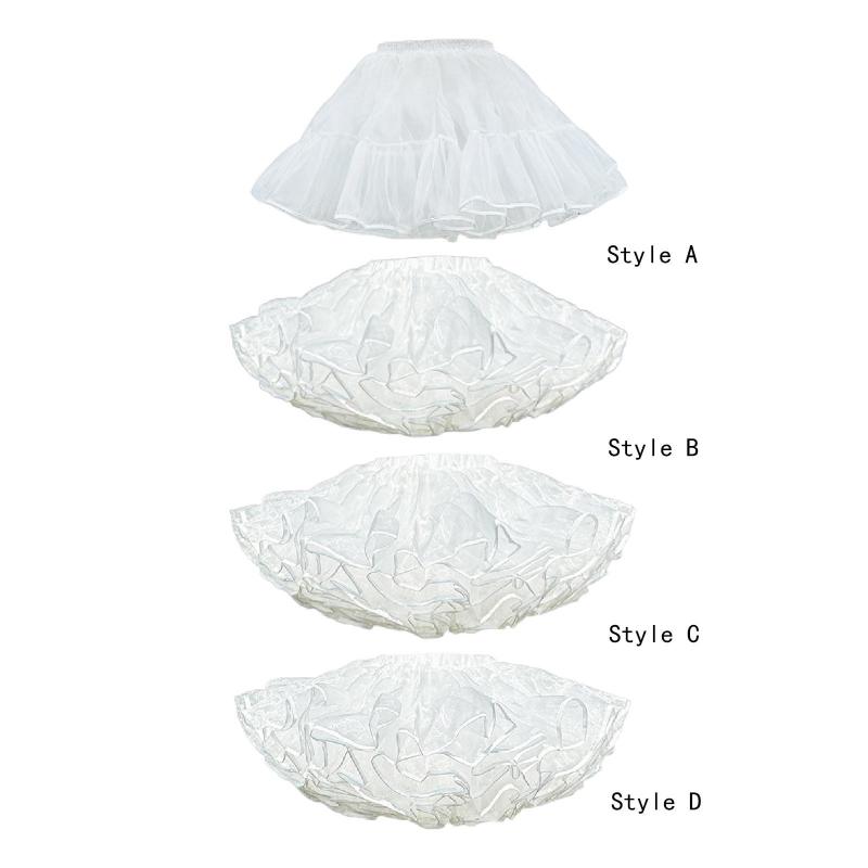 レディース クリノリン アンダースカート チュチュスカート チュチュペチスカート ウェディングパーティードレス プロム コスプレ衣装 バレエダンス チュールペチコート