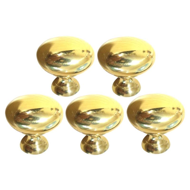 5本のアメリカンの固体銅食器棚キャビネットノブ引き出し引き出し