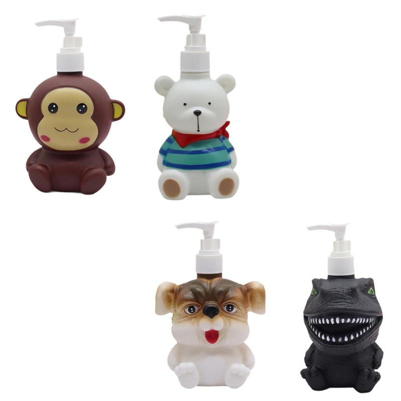 子供用シャンプーボトル ハンドソープディスペンサー.動物ハンドソープポンプボトル.キッチンカウンタ..