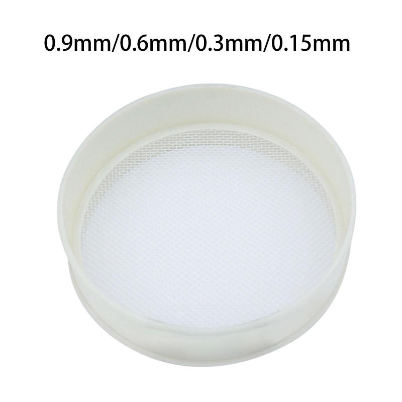 丸型小麦粉ふるい ナイロンメッシュ 洗浄ツール 多機能 直径7.8インチ 砕いたスパイスアクセサリー用