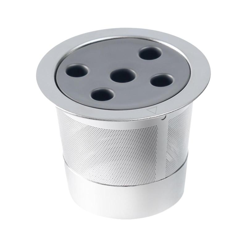 ステンレス鋼の再利用可能なカップ コーヒー 詰め替え式コーヒーフィルターホルダー 簡単に取り付けら..