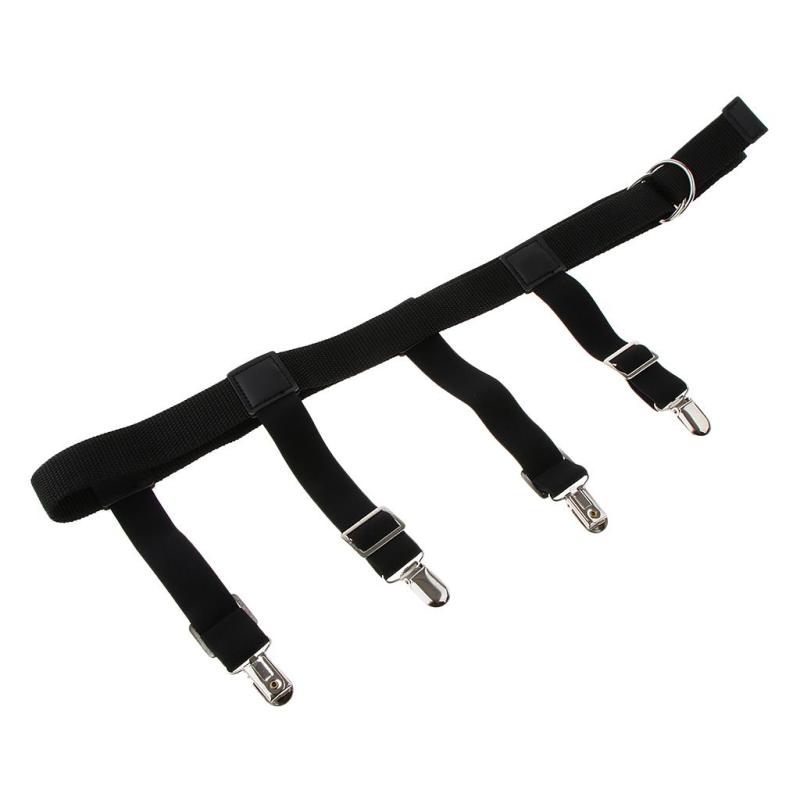 ナイロン製調節可能ハーネスパンツ ウエストサスペンダー ガーターベルト メタルクリップ付き