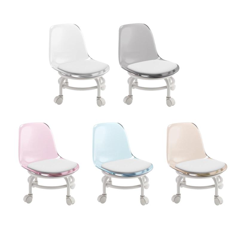 低ローリングスツール.ローローラーシートスツール.ホイール付き背もたれシューズスツールシート360°回..