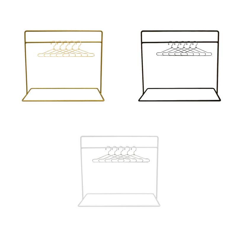 ドールハウス衣類ラック 衣類ハンガー5個付き ドールドレスラック ランドリールーム リビングルーム用