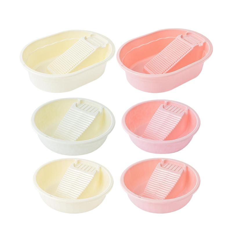 洗濯板洗面器 石鹸置き付き 省スペース ポータブル スクラブ 洗面用浴槽 ベビー用おむつ 下着 タオル ..