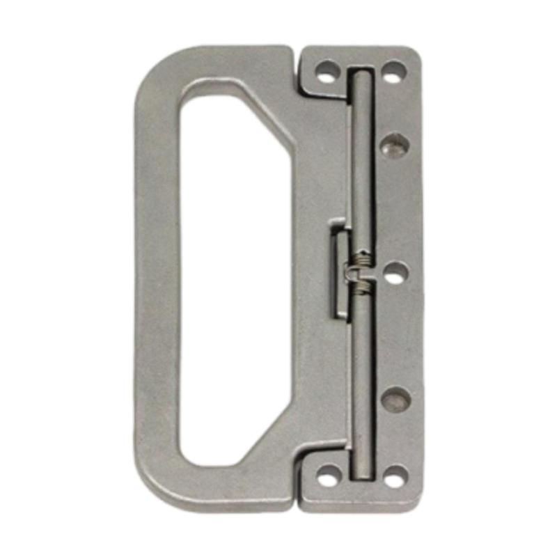 チェストハンドル 工業用ボックスプルハンドルハードウェア 取り付け簡単 折りたたみ式 頑丈 スプリン..