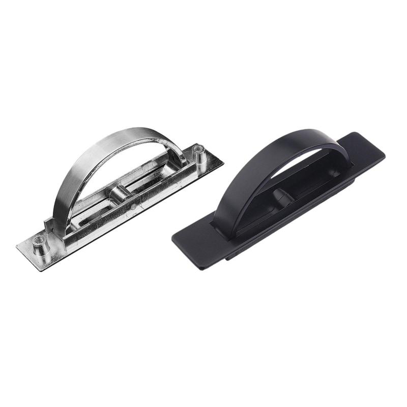 凹型ドアハンドル フィンガーフラッシュプル 亜鉛合金 隠しグリップ 見えないキャビネット引き出しハン..