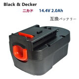 A144 б ֥å&ǥå BLACK+DECKER ߴ Хåƥ꡼ 14.4V 2.0Ah ư ˥ Хåƥ꡼ ӥѥå ư  ֥åɥǥå ɥ Хåƥ꡼ѥå ťХåƥ꡼  ưΤ DIY Хåƥ꡼   BD-144V-B-20AH-CD