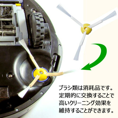 ルンバ600/700シリーズ対応メインブラシ+フレキシブルブラシセット(互換品)【送料無料】【定形外郵便発送】お掃除ロボット掃除機ルンバ消耗品ルンバ620621630650760770780790